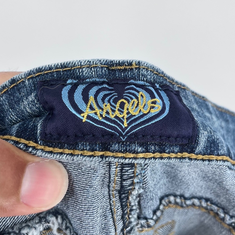 Vintage Angels Bootcut Jeans Womens 9 Long Blue Medium Wash Mid Rise Denim Y2K - Picture 4 of 10